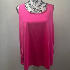 ID Ideology Women's  Racerback Tank Top Size 2X Hot Pink
